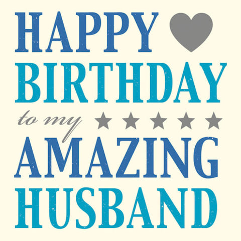 Amazing Husband Birthday Card