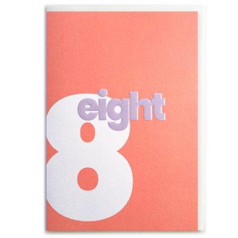 Pink 8 Card