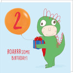 2 Roarsome Birthday Card
