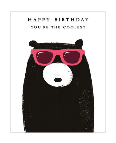 Bear In Sunglasses Card
