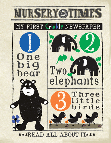 Creatures One to Ten Crinkly Newspaper by Nursery Times