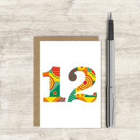 Age 12 Mini Card by Dandelion