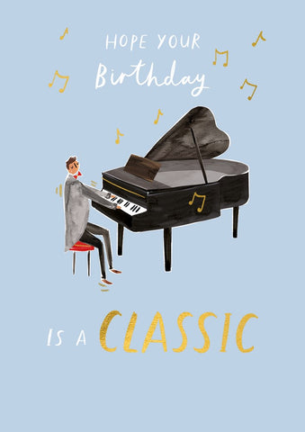 Birthday Classic Piano Card by Art File