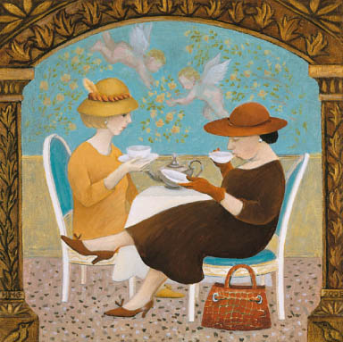 Tea In Venice Card