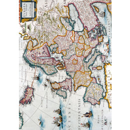 Map of Europe Card