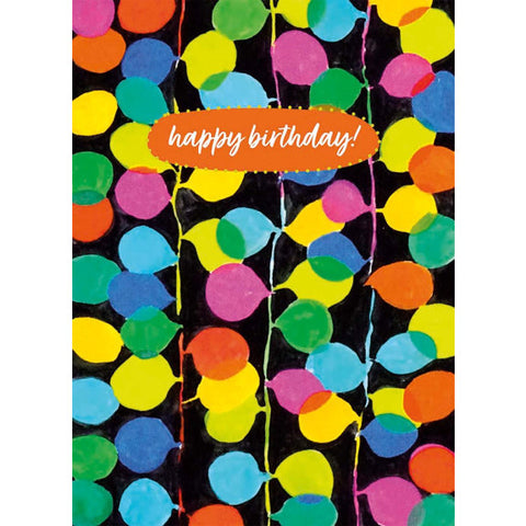 Party Lights Happy Birthday Card