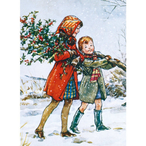 Gathering The Holly 8 Christmas Cards