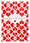 Tiled Hearts Anniversary Card