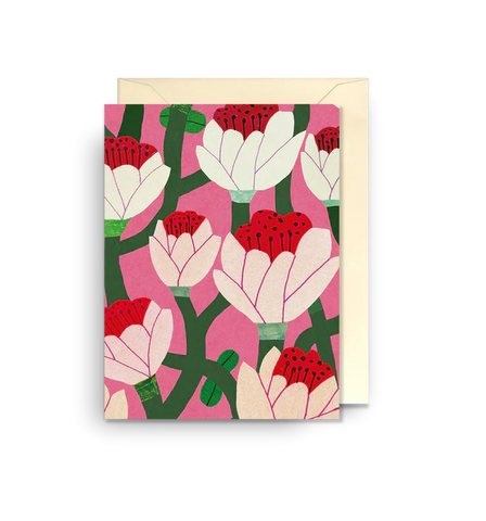 April in Paris Floral Mini Card