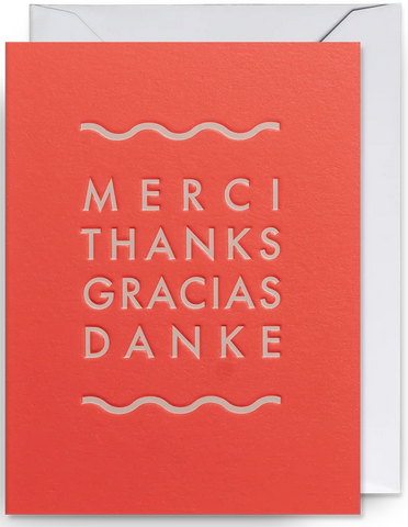 Merci Thanks Gracias Danke Card