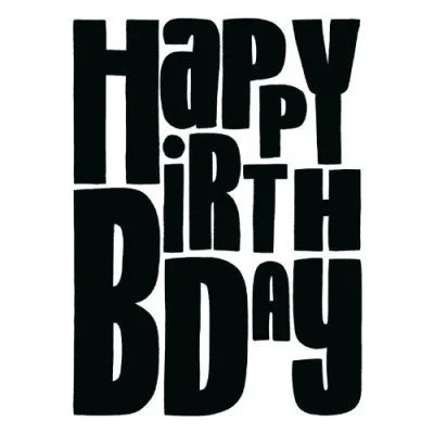 Happy Birthday Text Card