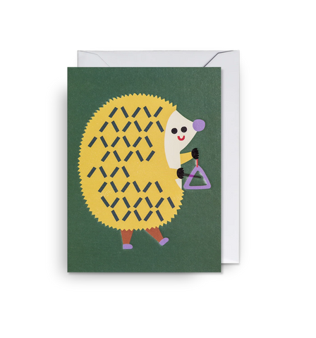 Triangle Hedgehog Mini Card