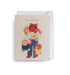 Love You Dad Little Bears Mini Card
