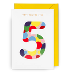 Yay You're 5! Card