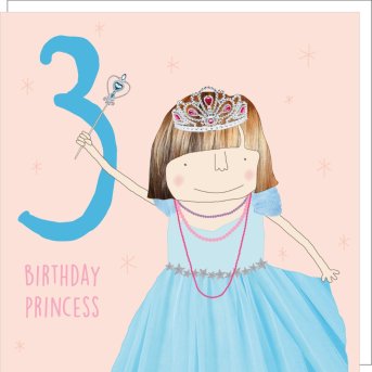Birthday Princess Aged 3 Card