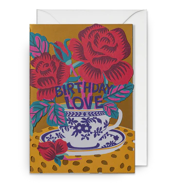 Birthday Love Cup Card