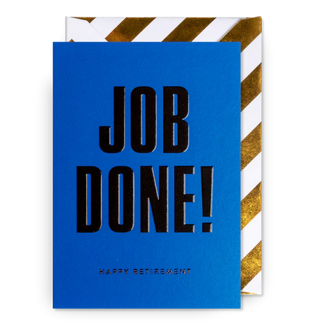 Job Done! Retirement Card