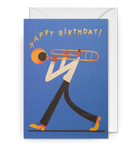 Happy Birthday Trombone Card