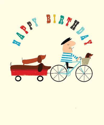 Happy Birthday Sausage Dog Card
