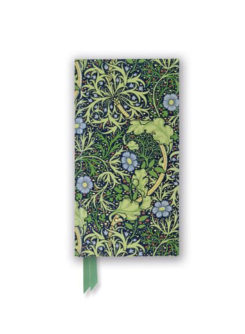 William Morris: Seaweed Foiled Slimline Journal