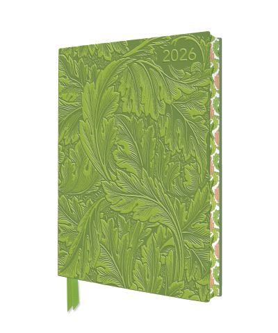 William Morris: Acanthus 2026 Artisan Art Vegan Leather Diary Planner - Page to