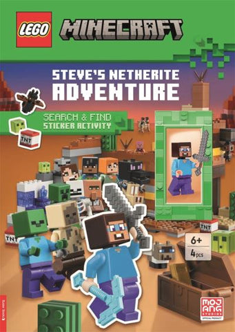 LEGO® Minecraft®: Steve's Netherite Adventure Search & Find Sticker Activity