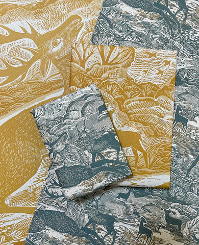 Red Knepp Deer Wrapping Paper