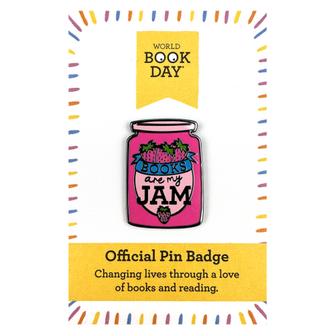 WBD Books Are My Jam Pin Badge