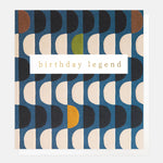 Wave Semi Circle Birthday Card