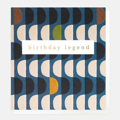 Wave Semi Circle Birthday Card