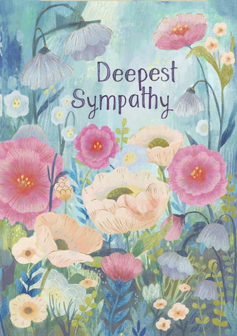 Deepest Sympathy Flowers Card