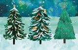 Three Festive Trees Charity Card Pack (8)