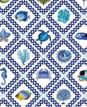 Blue Sea Grid Card