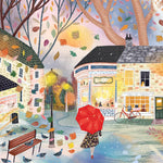 Rainy Night Hot Chocolate Card