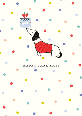 Birthday Dog & Cake Card
