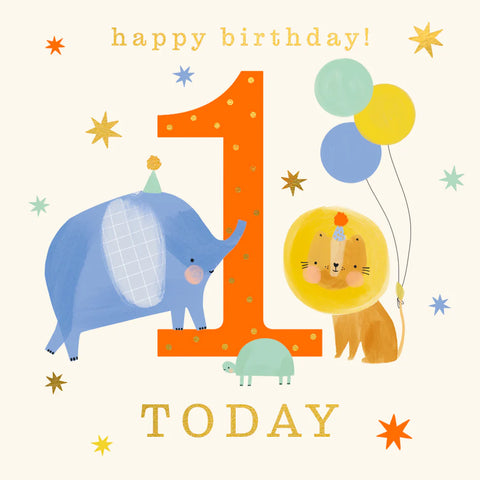 1 Elephant & Lion Card