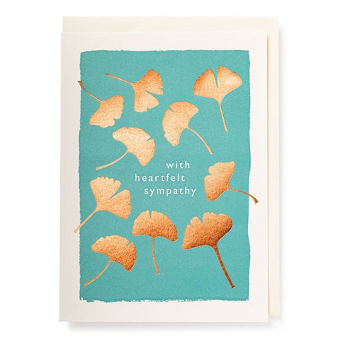 Sympathy Leaves Card