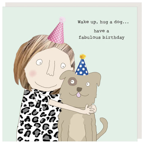 Hug A Dog Card