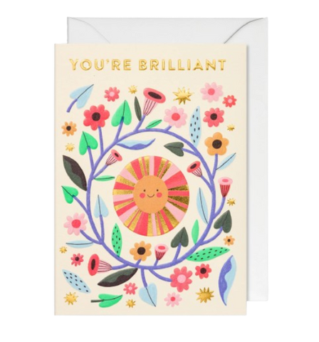 You're Brilliant Sun Card