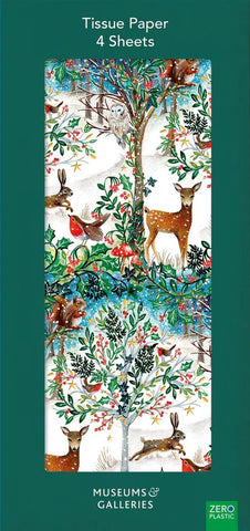 Winter Forest Glade Christmas Tissue