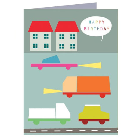 Wooden Cars Tiddly Card
