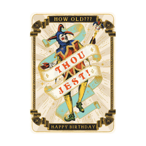 Huzzah Thou Jest Card