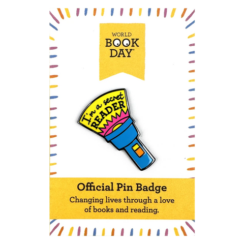 WBD I'm a Secret Reader Pin Badge