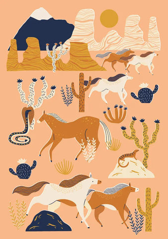 Horses & Snakes Card