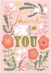 Thank You Abstract Floral Card