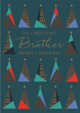 Brother Christmas Trees Card