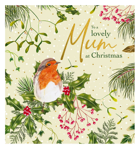 Mum Robin Christmas Card