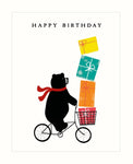 Bear On Bicycle Card