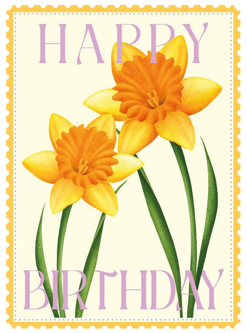Birthday Daffodils Card