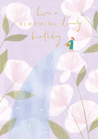 Blooming lovely Birthday Card